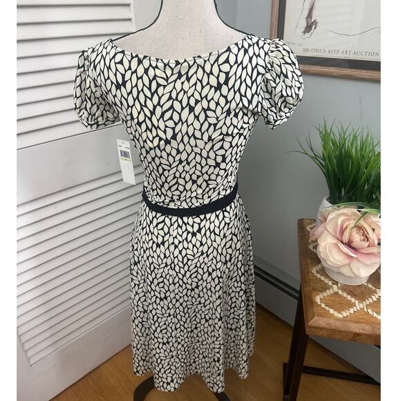LONDON TIMES Womens Dress 4 Faux Wrap Botanical Print Spring Party Feminine - Picture 5 of 12